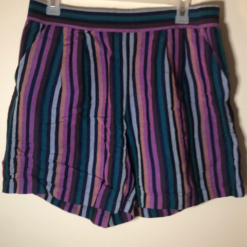 Striped High Waisted shorts, 16 inch length